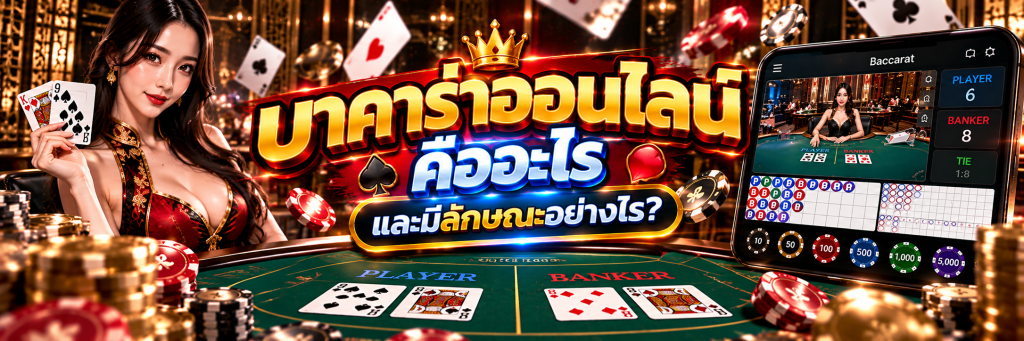 บาคาร่าออนไลน์ คืออะไร และมีลักษณะอย่างไร?