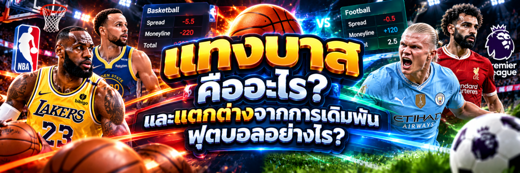 แทงบาส คืออะไร และแตกต่างจากการเดิมพันฟุตบอลอย่างไร?
